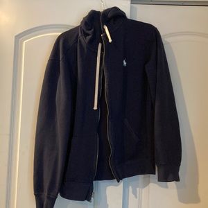 Mens Zip up Polo Hoodie
